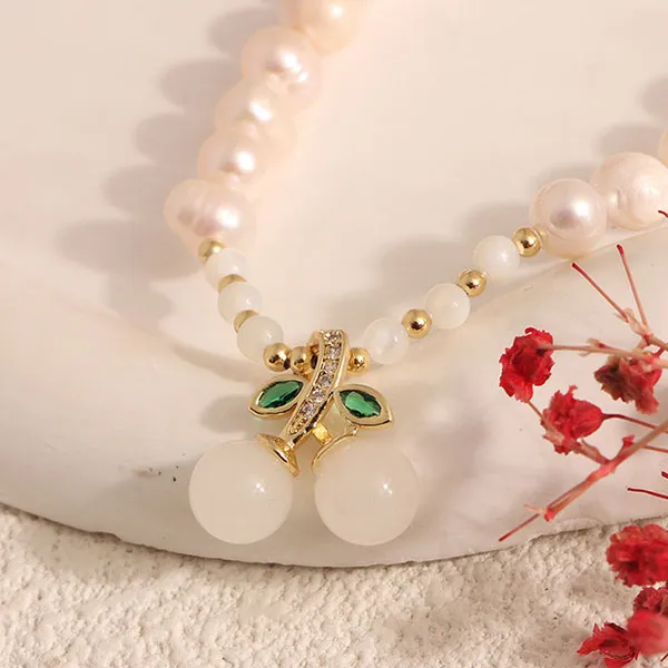 Dây Chuyền Nữ Kya Jewel Cherry Pearl PN14 Màu Trắng Ngà - Trang sức - Vua Hàng Hiệu