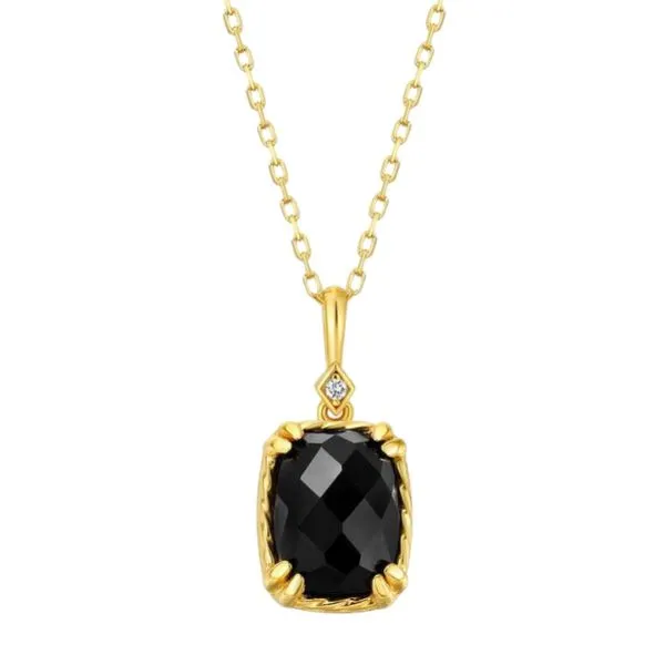 Dây Chuyền Nữ LiLi Jewelry Đính Đá Mã Não LILI_251787 Màu Vàng Đen - Trang sức - Vua Hàng Hiệu