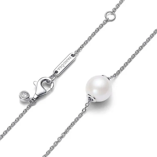 Dây Chuyền Nữ Pandora Treated Freshwater Cultured Pearl Collier Necklace 393167C01-45 Màu Bạc - Trang sức - Vua Hàng Hiệu