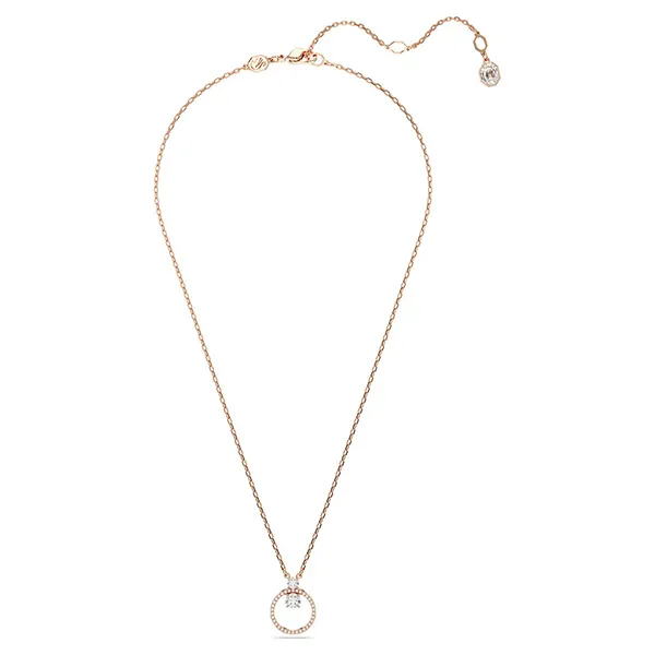 Dây Chuyền Nữ Swarovski Constella Pavé, Round Cut, White, Rose Gold-Tone Plated 5692266 Màu Vàng Hồng