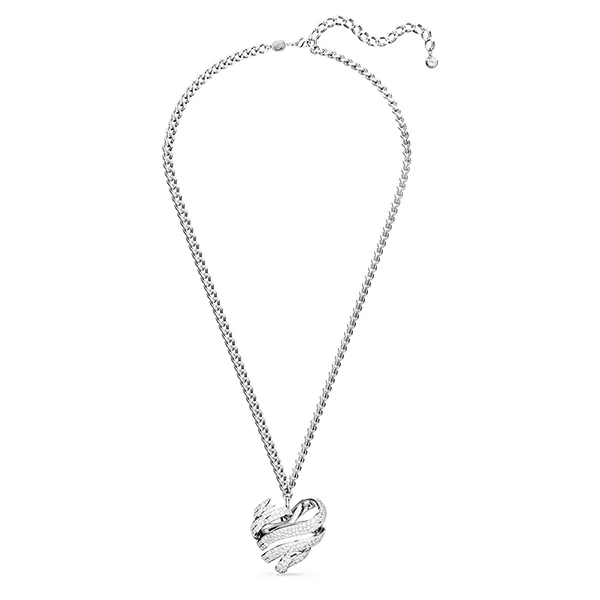 Dây Chuyền Nữ Swarovski Hyperbola Pendant Heart, Large, White, Rhodium Plated 5647578 Màu Bạc - Trang sức - Vua Hàng Hiệu
