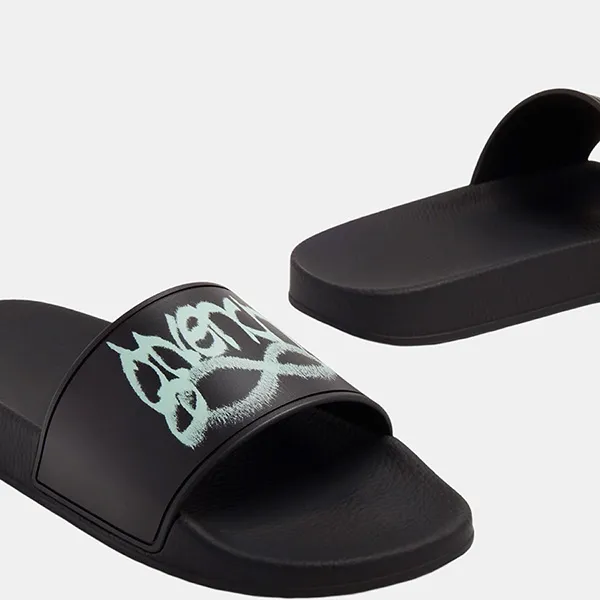 Dép Givenchy Slide Sandals In Rubber With Givenchy Infinity Print BH301TH1MD 012 Màu Đen Size 40 - Dép - Vua Hàng Hiệu