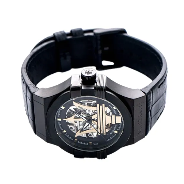 Đồng Hồ Nam Maserati Potenza Skeleton Dial Black Leather R8821108027 Màu Đen - Đồng hồ - Vua Hàng Hiệu