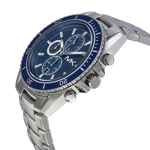 Đồng Hồ Nam Michael Kors MK Jet Master Chronograph Watch MK8354 Màu Bạc Xanh