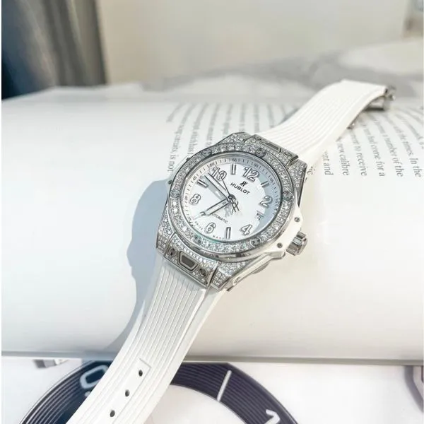 Đồng Hồ Nữ Hublot One Click 33 Pave Màu Trắng - Đồng hồ - Vua Hàng Hiệu