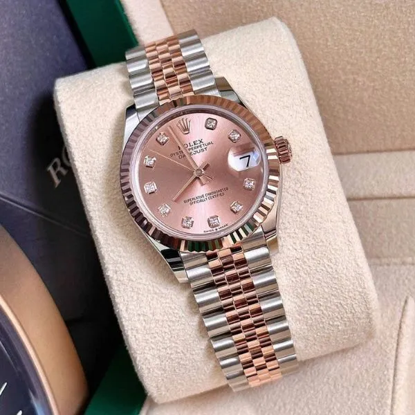 Đồng Hồ Nữ Rolex Datejust 31mm Stainless Steel And Everose Gold Silver Dial 278271-0016 Màu Bạc/Vàng Hồng - Đồng hồ - Vua Hàng Hiệu