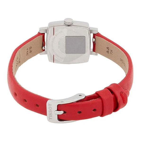 Đồng Hồ Nữ Tissot Lovely Square Valentines Quartz Diamond Silver Dial Ladies Watch T0581091603600 Màu Đỏ - Đồng hồ - Vua Hàng Hiệu