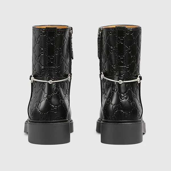Giày Boot Nữ Gucci Slim Horsebit Ankle Boot 811377 AAD7E 1000 Màu Đen Size 40.5 N-QU - Giày - Vua Hàng Hiệu