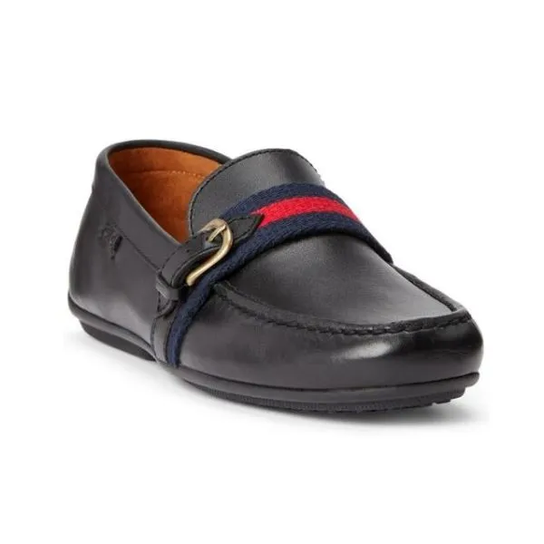 Giày Lười Nam Ralph Lauren Riali Loafer 7600003 Màu Đen Size 8.5