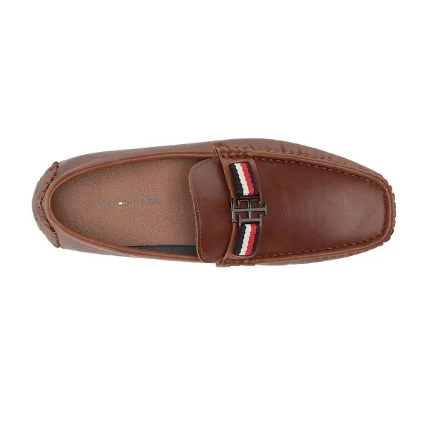 Giày Lười Nam Tommy Hilfiger Atino Driving Style Loafer Màu Nâu Size 7