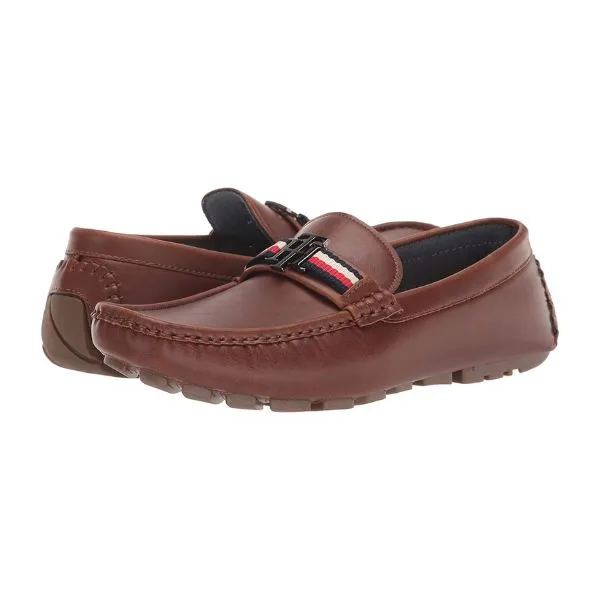 Giày Lười Nam Tommy Hilfiger Atino Driving Style Loafer Màu Nâu Size 7