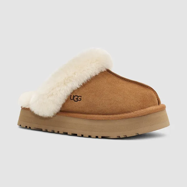 Giày Sục Nữ UGG Women's Disquette 1122550-CHE-CHE Chestnut Màu Nâu N-HM