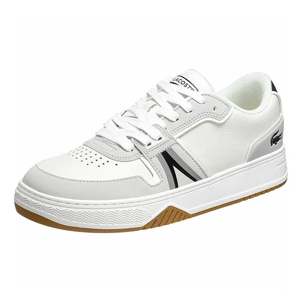 Giày Thể Thao Nam Lacoste Men's L001 Leather Trainers 43SMA0075 Màu Trắng - Đen Size 9 L