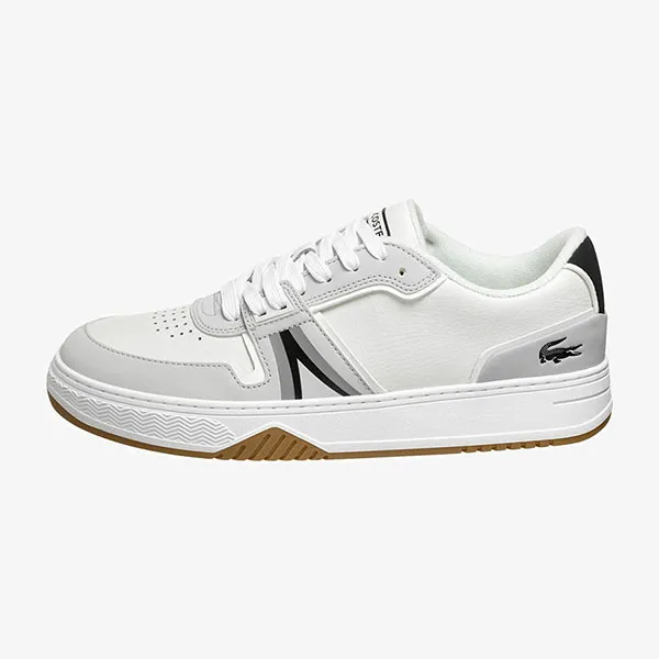 Giày Thể Thao Nam Lacoste Men's L001 Leather Trainers 43SMA0075 Màu Trắng - Đen Size 9 L