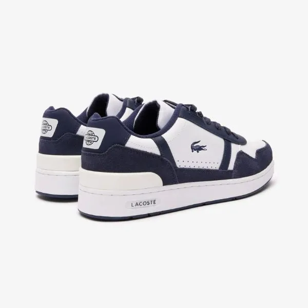 Giày Thể Thao Lacoste Men's T-Clip 223 Graphic Print Shoes Màu Xanh Trắng Size 8.5