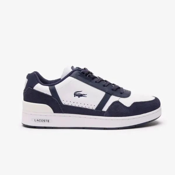 Giày Thể Thao Lacoste Men's T-Clip 223 Graphic Print Shoes Màu Xanh Trắng Size 8.5