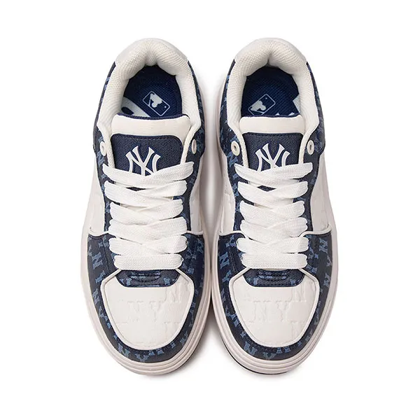 Giày Thể Thao MLB Chunky Liner Classic Monogram New York Yankees 3ASXCMN4N-50NYS Màu Xanh Trắng