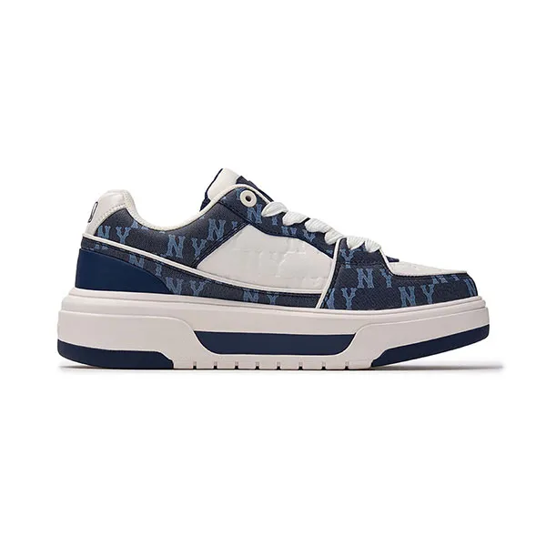 Giày Thể Thao MLB Chunky Liner Classic Monogram New York Yankees 3ASXCMN4N-50NYS Màu Xanh Trắng