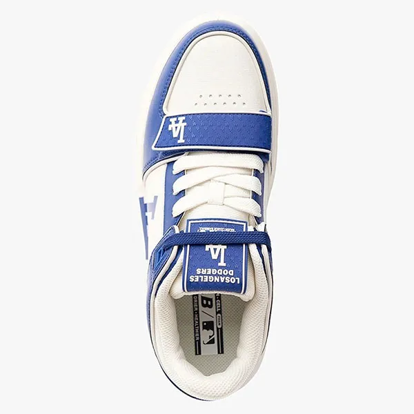 Giày Thể Thao MLB Chunky Liner Mid Saffiano LA Dodgers Blue 3ASXLMF3N-07BLS Màu Xanh Blue Size 240