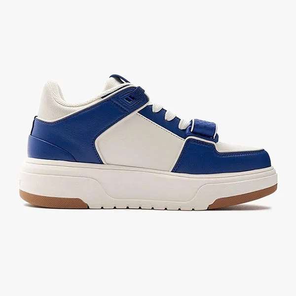 Giày Thể Thao MLB Chunky Liner Mid Saffiano LA Dodgers Blue 3ASXLMF3N-07BLS Màu Xanh Blue Size 240