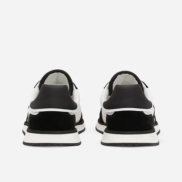 Giày Thể Thao Nam Dolce & Gabbana D&G Mixed-Material DG Cushion Sneakers CS2288A53558I050 Màu Đen Trắng Size 39