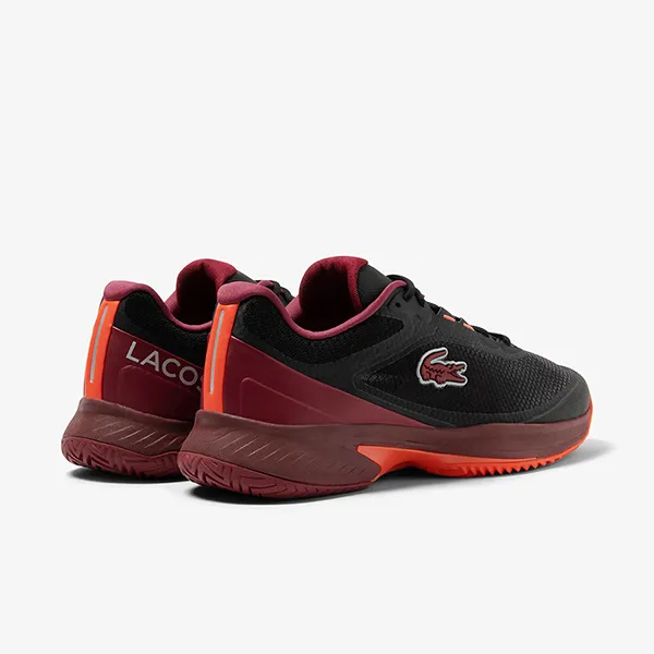 Giày Thể Thao Nam Lacoste Tech Point Textile Tennis Shoes 46SMA0015 3X0 Màu Đen Phối Đỏ Size 7