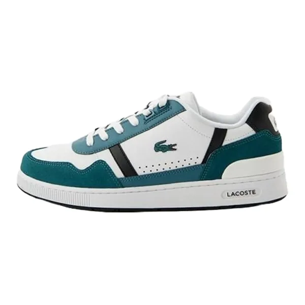Giày Thể Thao Nam Lacoste T-Clip Sneakers 47SMA-1R5 Màu Trắng Phối Xanh Size 9