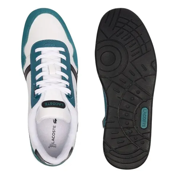 Giày Thể Thao Nam Lacoste T-Clip Sneakers 47SMA-1R5 Màu Trắng Phối Xanh Size 9