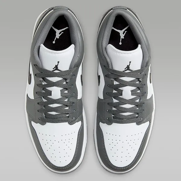 Giày Thể Thao Nam Nike Air Jordan 1 Low 553558-152 Màu Trắng Phối Xám Size 40 - Giày - Vua Hàng Hiệu