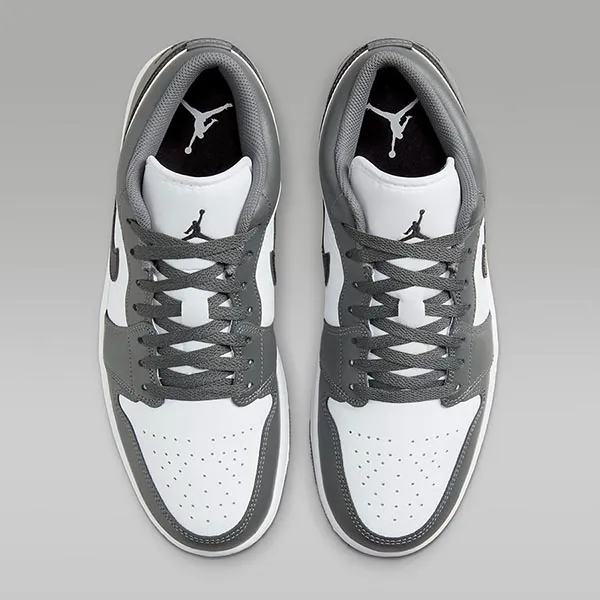 Giày Thể Thao Nam Nike Air Jordan 1 Low Iron Grey 553558-152 553560-152 Màu Xám Trắng Size 40 - Giày - Vua Hàng Hiệu
