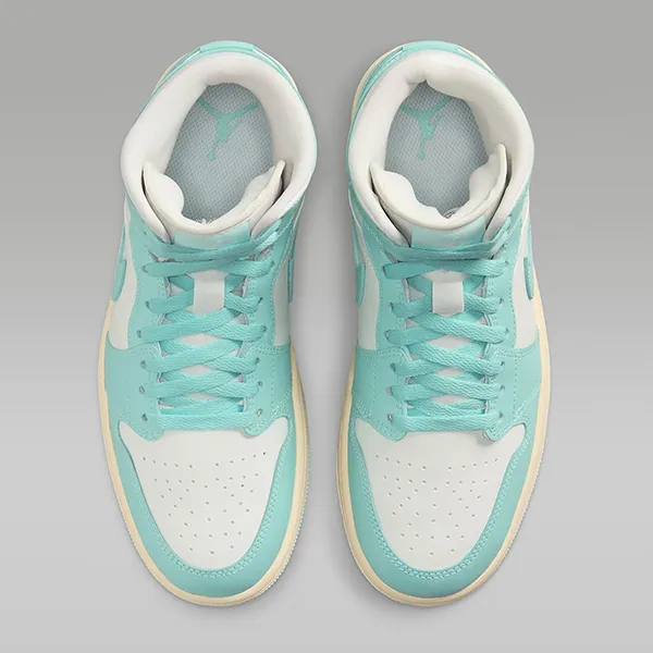 Giày Thể Thao Nam Nike Air Jordan 1 MID BQ6472-132 Màu Xanh Mint/Trắng Size 43 - Giày - Vua Hàng Hiệu