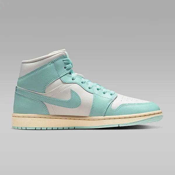 Giày Thể Thao Nam Nike Air Jordan 1 MID BQ6472-132 Màu Xanh Mint/Trắng Size 43 - Giày - Vua Hàng Hiệu