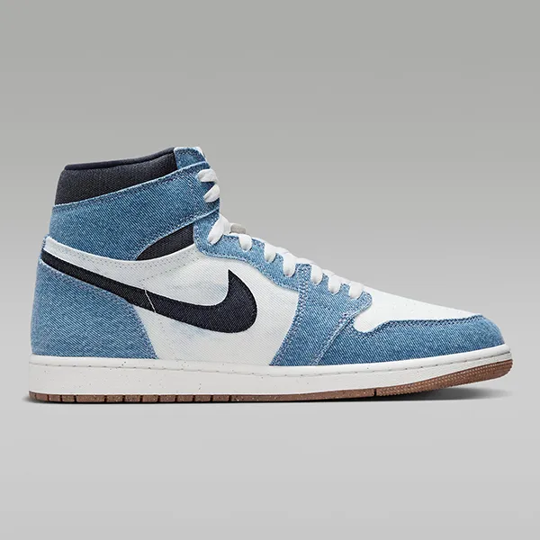Giày Thể Thao Nam Nike Air Jordan 1 Retro High FQ2947-100 Màu Trắng Phối Xanh Denim Size 42 - Giày - Vua Hàng Hiệu