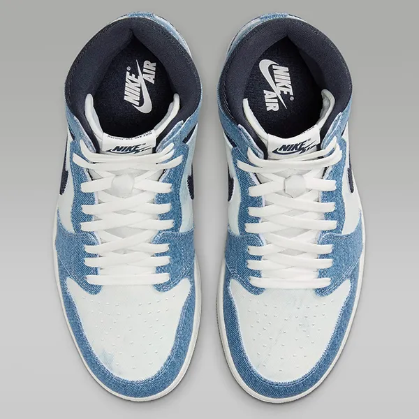 Giày Thể Thao Nam Nike Air Jordan 1 Retro High FQ2947-100 Màu Trắng Phối Xanh Denim Size 42 - Giày - Vua Hàng Hiệu