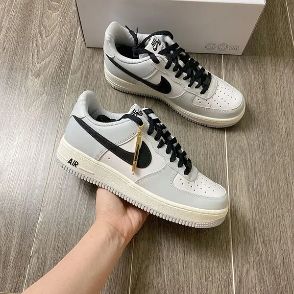 Giày Thể Thao Nike Af1 Custom Smoke Unlocker Màu Xám Trắng Size 44