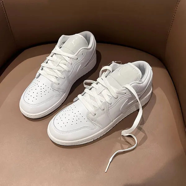 Giày Thể Thao Nike Air Jordan 1 Low All White Code W DV0990 111 Màu Trắng Size 36 - Giày - Vua Hàng Hiệu