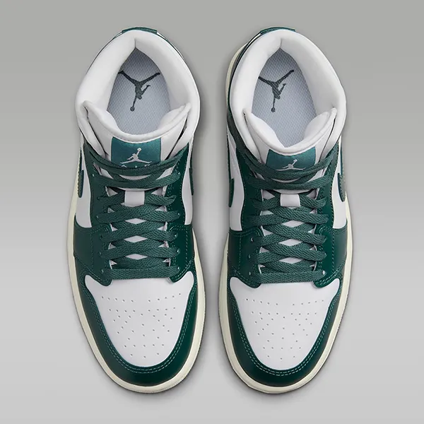 Giày Thể Thao Nike Air Jordan 1 MID BQ6472-133 Màu Xanh Green/Trắng Size 44 - Giày - Vua Hàng Hiệu