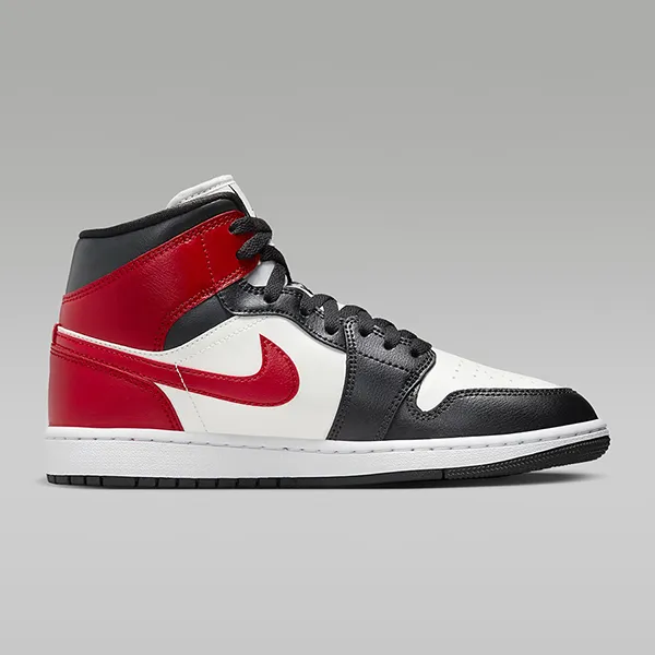 Giày Thể Thao Nike Air Jordan 1 MID BQ6472-160 Màu Đỏ/Trắng/Đen Size 36 - Giày - Vua Hàng Hiệu