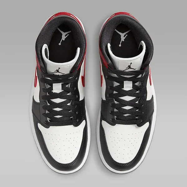 Giày Thể Thao Nike Air Jordan 1 MID BQ6472-160 Màu Đỏ/Trắng/Đen Size 36 - Giày - Vua Hàng Hiệu