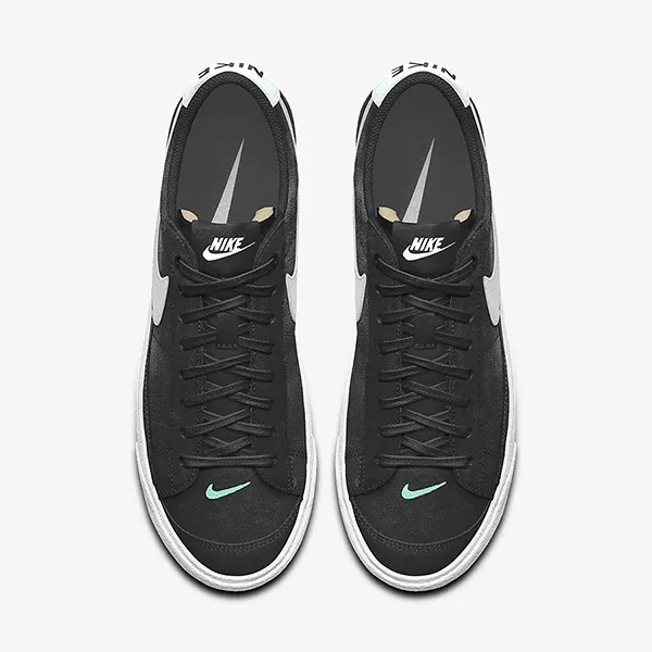 Giày Thể Thao Nike Blazer Low 77 By You Custom Men's Shoes DQ9700-900 Màu Đen Trắng Size 38.5