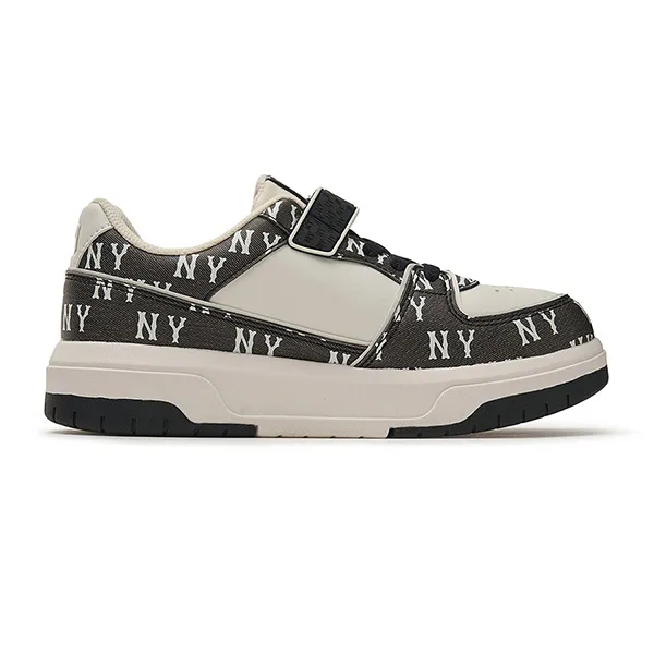 Giày Trẻ Em MLB Chunky Liner Denim Monogram Junior New York Yankees 7ASXJM44N-50BKS Màu Đen - Giày - Vua Hàng Hiệu