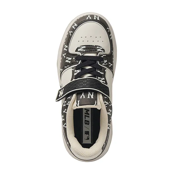 Giày Trẻ Em MLB Chunky Liner Denim Monogram Junior New York Yankees 7ASXJM44N-50BKS Màu Đen - Giày - Vua Hàng Hiệu