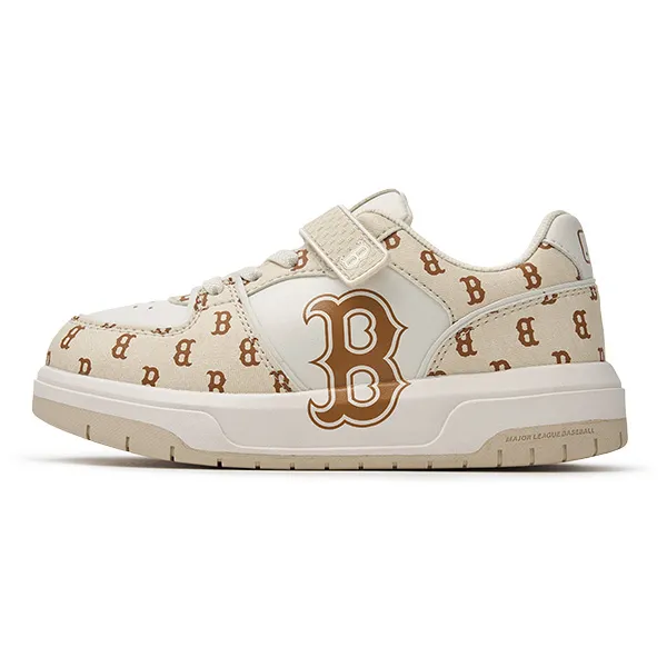 Giày Trẻ Em MLB Chunky Liner Denim Monogram Junior Boston Red Sox 7ASXJM44N-43CRD Màu Kem - Giày - Vua Hàng Hiệu