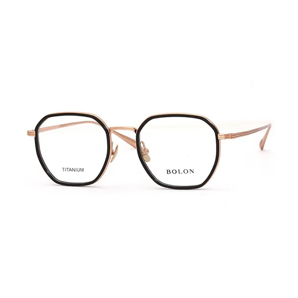 Gọng Kính Unisex Bolon BT6008_B13.C Màu Đen/ Vàng Hồng