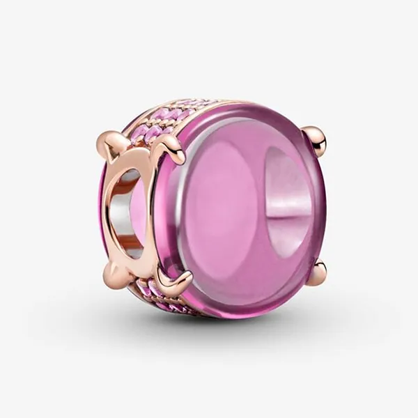 Hạt Vòng Charm Nữ Pandora Pink Oval Cabochon 789309C02 Màu Vàng Hồng - Trang sức - Vua Hàng Hiệu