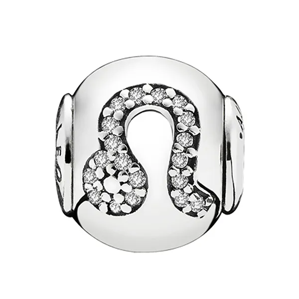 Hạt Vòng Charm Nữ Pandora Sterling Silver Essence Leo Zodiac With Clear Zirconia 796038CZ Màu Bạc - Trang sức - Vua Hàng Hiệu