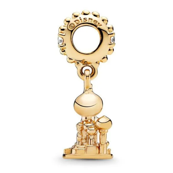 Hạt Vòng Charm Pandora Disney Aladdin Agrabah Castle Dangle Charm 768731C01 Màu Vàng Gold C_QP - Trang sức - Vua Hàng Hiệu