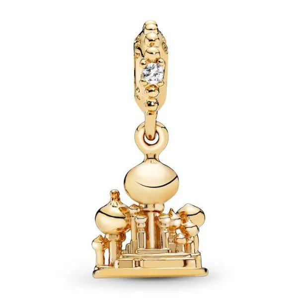 Hạt Vòng Charm Pandora Disney Aladdin Agrabah Castle Dangle Charm 768731C01 Màu Vàng Gold C_QP - Trang sức - Vua Hàng Hiệu