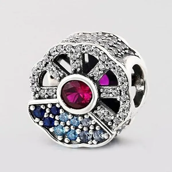 Hạt Vòng Charm Pandora Fan Collection Charm 798178CZMX Phối Màu