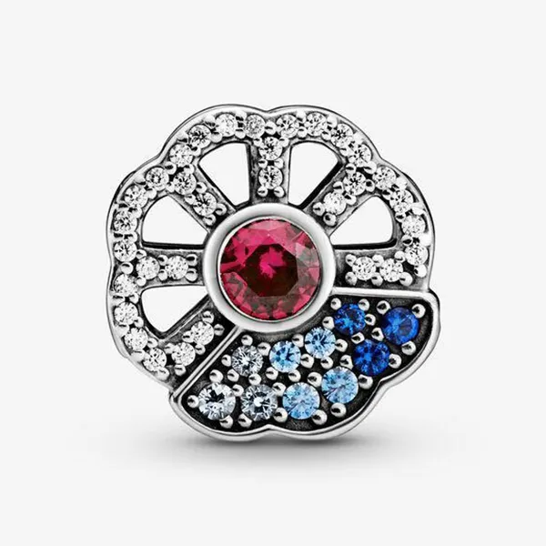 Hạt Vòng Charm Pandora Fan Collection Charm 798178CZMX Phối Màu